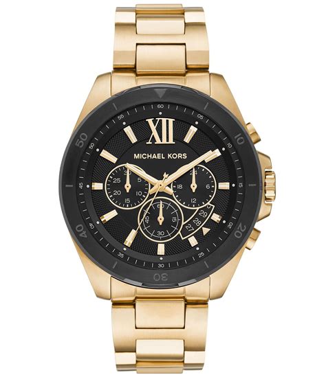 michael kors brecken chronograph|Oversized Brecken Gold.